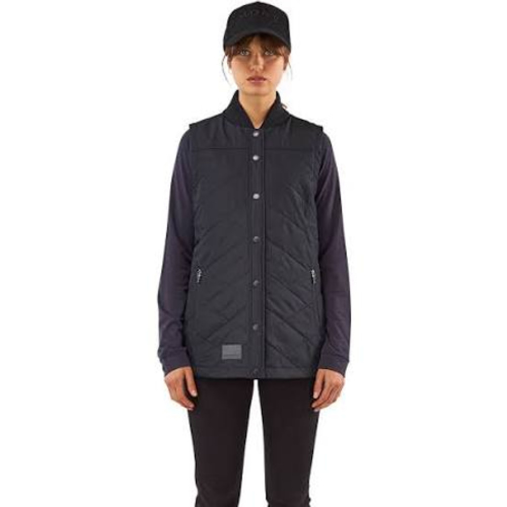 Mons Royale The Keeper Quilted Vest Merino Black Size XS